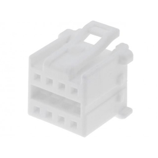 51353-0800; Plug; wire-board; female; MicroClasp; 2mm; PIN: 8; w/o contacts; MOLEX