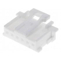 51382-0600; Plug; wire-board; female; MicroClasp; 2mm; PIN: 6; w/o contacts; MOLEX