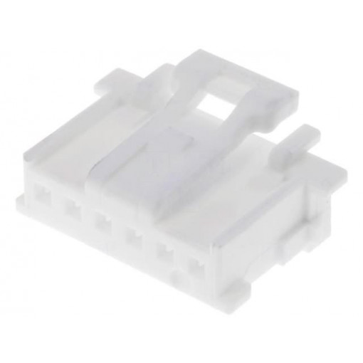 51382-0600; Plug; wire-board; female; MicroClasp; 2mm; PIN: 6; w/o contacts; MOLEX