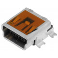 54819-0572; Socket; USB B mini; on PCBs; SMT; PIN: 5; horizontal; MOLEX