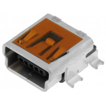 54819-0572; Socket; USB B mini; on PCBs; SMT; PIN: 5; horizontal; MOLEX