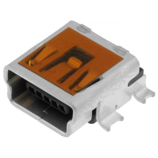 54819-0572; Socket; USB B mini; on PCBs; SMT; PIN: 5; horizontal; MOLEX