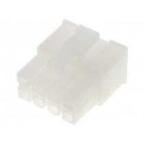 39-01-2080; Plug; wire-wire/PCB; female; Mini-Fit Jr; 4.2mm; PIN: 8; for cable; MOLEX