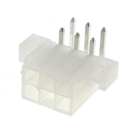 39-29-1068; Socket; wire-board; male; Mini-Fit Jr; 4.2mm; PIN: 6; THT; holders; MOLEX