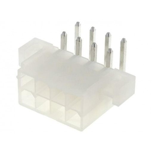 39-29-1088; Socket; wire-board; male; Mini-Fit Jr; 4.2mm; PIN: 8; THT; holders; MOLEX