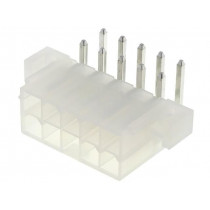 39-29-1108; Socket; wire-board; male; Mini-Fit Jr; 4.2mm; PIN: 10; THT; holders; MOLEX