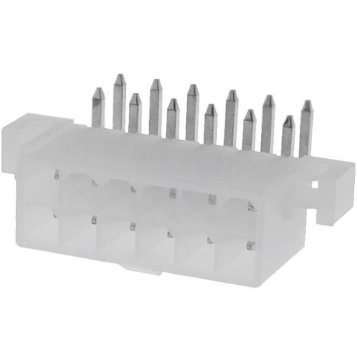 39-29-1128; Socket; wire-board; male; Mini-Fit Jr; 4.2mm; PIN: 12; THT; holders; MOLEX