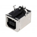 67068-8000; Socket; USB B; on PCBs; THT; PIN: 4; angled 90°; gold flash; MOLEX