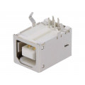 67068-9000; Socket; USB B; on PCBs; THT; PIN: 4; angled 90°; shielded; USB 2.0; MOLEX