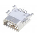 67803-8020; Socket; USB AB mini; on PCBs; SMT; PIN: 5; horizontal; gold-plated; MOLEX