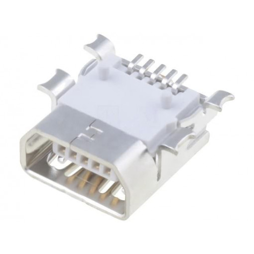 67803-8020; Socket; USB AB mini; on PCBs; SMT; PIN: 5; horizontal; gold-plated; MOLEX