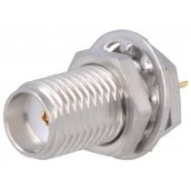 73251-0242; Socket; SMA; female; straight; 50Ω; soldering; gold-plated; MOLEX