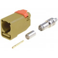 73403-6269; Plug; FAKRA II SMB; female; straight; RG174,RG316; crimped; yellow; MOLEX