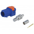 73403-6282; Plug; FAKRA II SMB; male; straight; RG174,RG316; crimped; blue; MOLEX