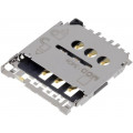 78800-0001; Connector: for cards; Micro SIM; shielded,push-push; SMT; PIN: 6; MOLEX