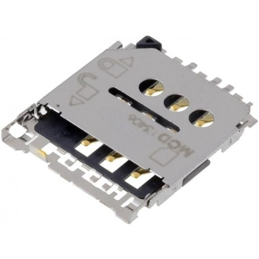 78800-0001; Connector: for cards; Micro SIM; shielded,push-push; SMT; PIN: 6; MOLEX