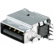 89485-8000; Socket; USB A; on PCBs; THT; PIN: 4; side,angled 90°; MOLEX