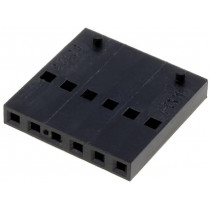 90123-0106; Plug; wire-board; female; C-Grid III; 2.54mm; PIN: 6; w/o contacts; MOLEX