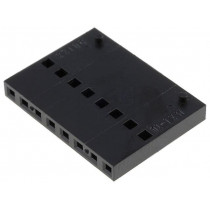 90123-0108; Plug; wire-board; female; C-Grid III; 2.54mm; PIN: 8; w/o contacts; MOLEX