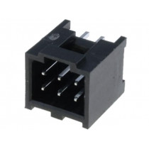 90130-1106; Socket; IDC; male; PIN: 6; straight; THT; tinned; 2.54mm; Layout: 2x3; MOLEX