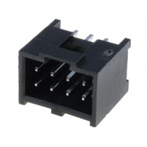 90130-1108; Socket; IDC; male; PIN: 8; straight; THT; tinned; 2.54mm; Layout: 2x4; MOLEX