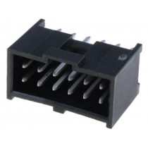 90130-1112; Socket; IDC; male; PIN: 12; straight; THT; tinned; 2.54mm; Layout: 2x6; MOLEX