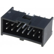 90130-1114; Socket; IDC; male; PIN: 14; straight; THT; tinned; 2.54mm; Layout: 2x7; MOLEX