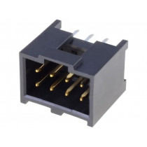 90130-1208; Socket; IDC; male; PIN: 8; straight; THT; gold-plated; 2.54mm; MOLEX