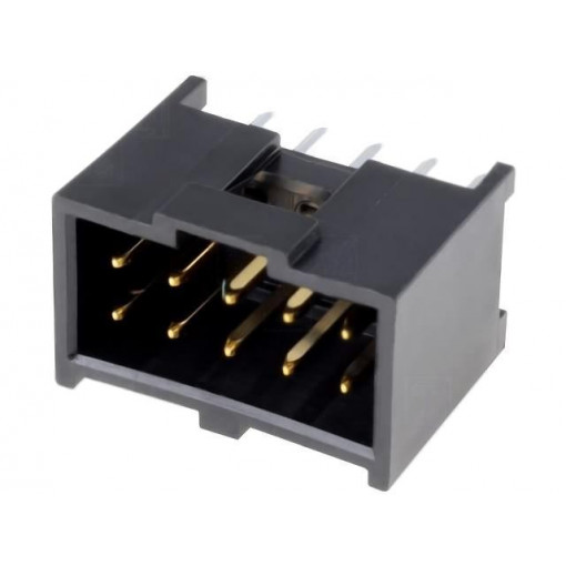 90130-1210; Socket; IDC; male; PIN: 10; straight; THT; gold-plated; 2.54mm; MOLEX