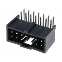 90130-3114; Socket; IDC; male; PIN: 14; angled 90°; THT; tinned; 2.54mm; MOLEX