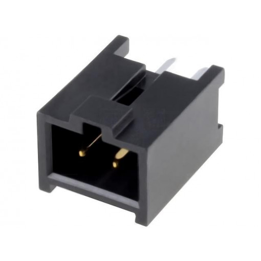 90136-1202; Socket; IDC; male; PIN: 2; straight; THT; gold-plated; 2.54mm; MOLEX