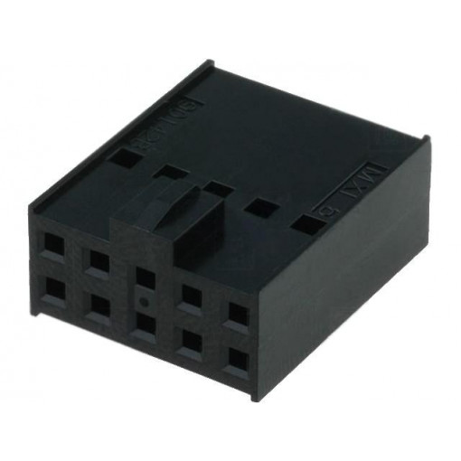 90142-0010; Plug; wire-board; female; C-Grid III; 2.54mm; PIN: 10; w/o contacts; MOLEX