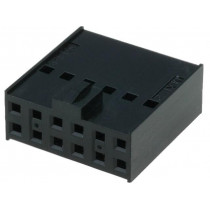 90142-0012; Plug; wire-board; female; C-Grid III; 2.54mm; PIN: 12; w/o contacts; MOLEX