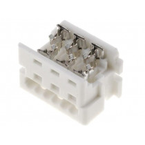 90327-0306; Plug; wire-board; female; PIN: 6; 1.27mm; IDC; for ribbon cable; MOLEX