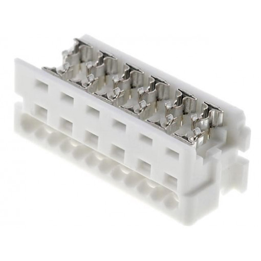 90327-0312; Plug; wire-board; female; PIN: 12; 1.27mm; IDC; for ribbon cable; MOLEX