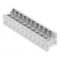 90327-0320; Plug; wire-board; female; PIN: 20; 1.27mm; IDC; for ribbon cable; MOLEX