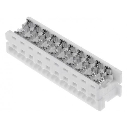 90327-0320; Plug; wire-board; female; PIN: 20; 1.27mm; IDC; for ribbon cable; MOLEX