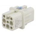 93601-0077; Connector: HDC; contact insert; female; S-D,S-D7; PIN: 8; 7+PE; 10A; MOLEX 93601-0077; Connector: HDC; contact insert; female; S-D,S-D7; PIN: 8; 7+PE; 10A; MOLEX