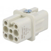 93601-0077; Connector: HDC; contact insert; female; S-D,S-D7; PIN: 8; 7+PE; 10A; MOLEX