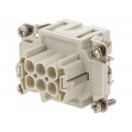 93601-0204; Connector: HDC; contact insert; female; S-EP; PIN: 6; 6+PE; size 6B; MOLEX