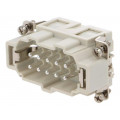 93601-0230; Connector: HDC; contact insert; male; S-EP; PIN: 10; 10+PE; size 10B; MOLEX