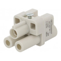 3601-0427; Connector: HDC; contact insert; female; S-Q2/0; PIN: 3; 2+PE; 40A; MOLEX
