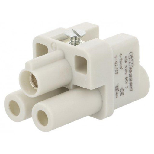 93601-0428; Connector: HDC; contact insert; female; S-Q2/0; PIN: 3; 2+PE; 40A; MOLEX