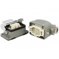 93603-0042; Connector: HDC; male + female; S-E; PIN: 6; 6+PE; size 6B; angled; MOLEX