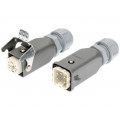 93608-0391; Connector: HDC; male + female; PIN: 5; 4+PE; size 3A; for cable; MOLEX