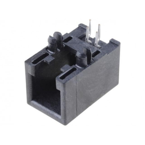 95501-2441; Socket; RJ9; PIN: 4; Cat: 3; low profile; Layout: 4p4c; THT; MOLEX