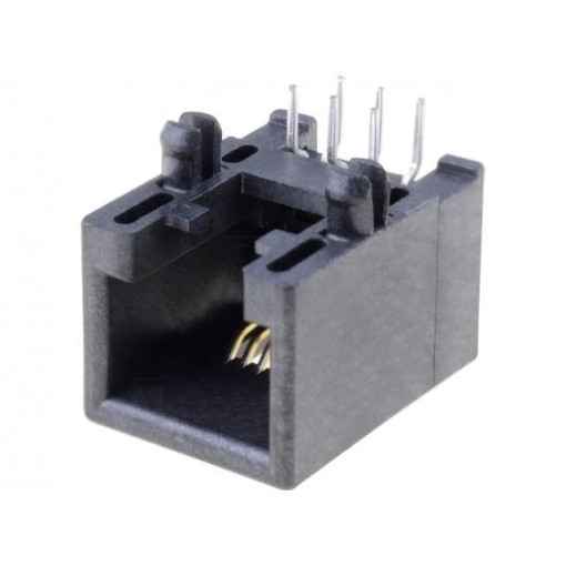 95501-2661; Socket; RJ12; PIN: 6; Cat: 3; low profile; Layout: 6p6c; THT; MOLEX