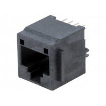 95522-2887; Socket; RJ45; PIN: 8; Cat: 3; gold-plated; Layout: 8p8c; THT; on PCBs; MOLEX