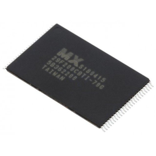 MX29F200CBTI-70G/TRAY; FLASH memory; 70ns; TSOP48 II; parallel; MACRONIX INTERNATIONAL MX29F200CBTI-70G/TRAY; FLASH memory; 70ns; TSOP48 II; parallel; MACRONIX INTERNATIONAL