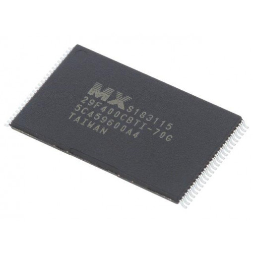 MX29F400CBTI-70G/TRAY; FLASH memory; 70ns; TSOP48; parallel; MACRONIX INTERNATIONAL MX29F400CBTI-70G/TRAY; FLASH memory; 70ns; TSOP48; parallel; MACRONIX INTERNATIONAL